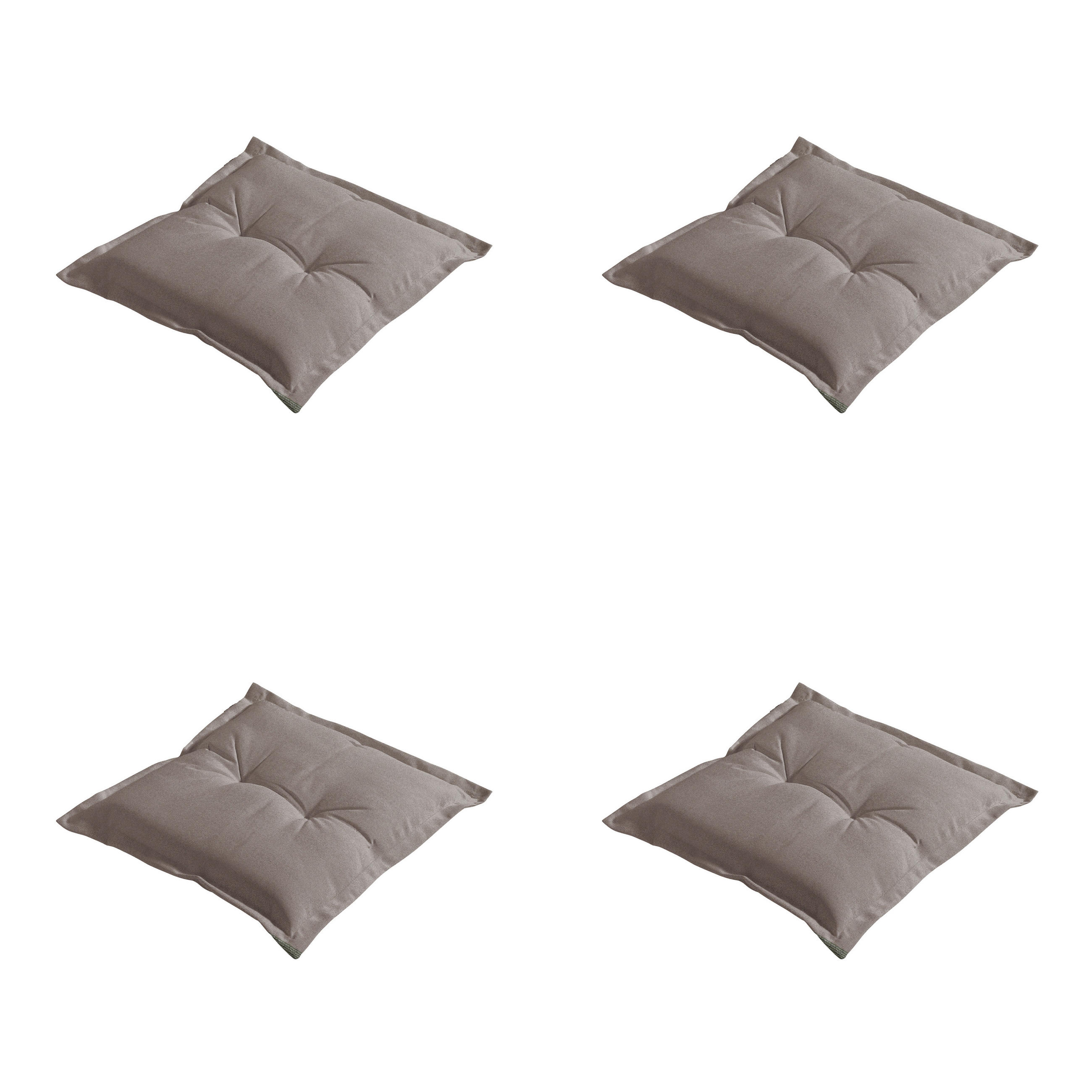 SITZKISSEN Manchester - Taupe - 50/50/7 cm - 4er-Set - Taupe, Textil (50/7/50cm) - Madison