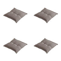 SITZKISSEN Manchester - Taupe - 50/50/7 cm - 4er-Set - Taupe, Textil (50/7/50cm) - Madison