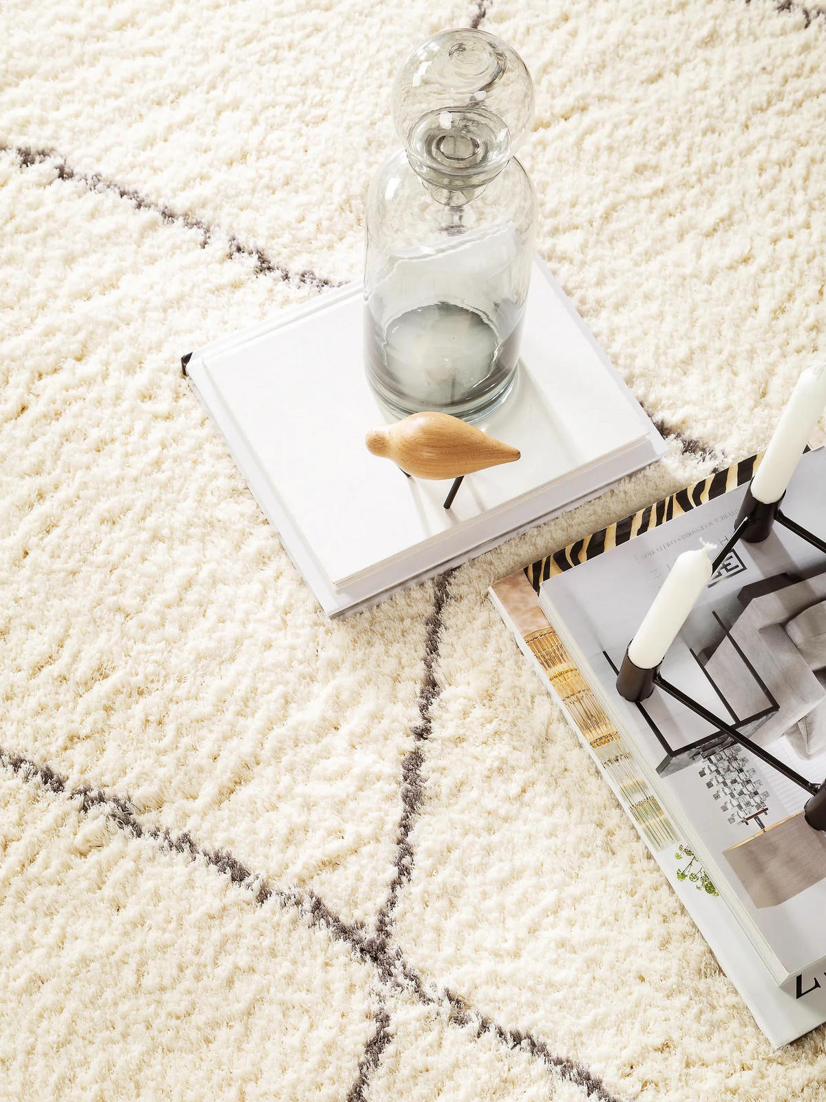 HOCHFLORTEPPICH Benno Cream 240x340 cm - Creme, Textil (240/340cm) - benuta Nest