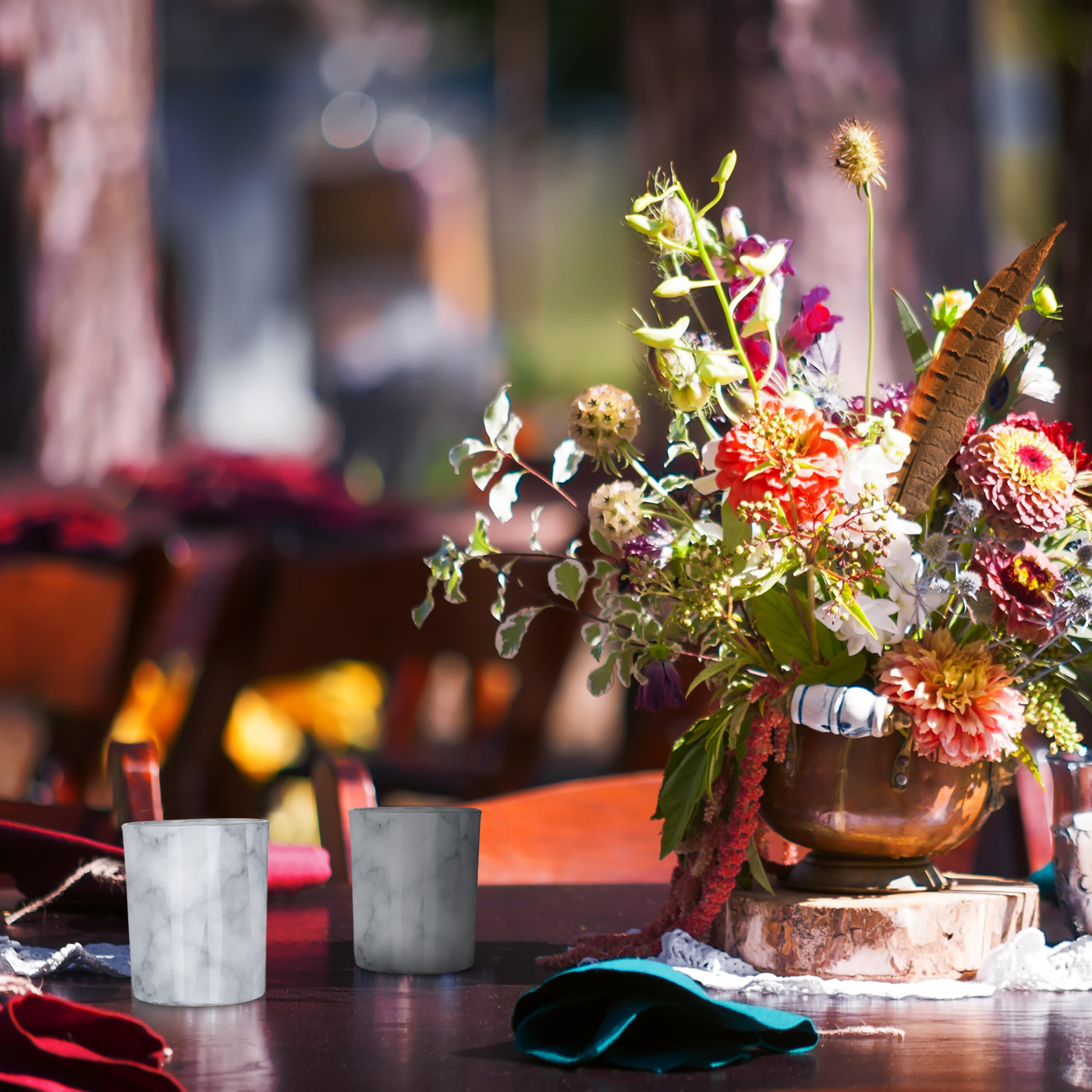 12xTEELICHTGLAS - Grau, Glas (8.5cm) - Relaxdays