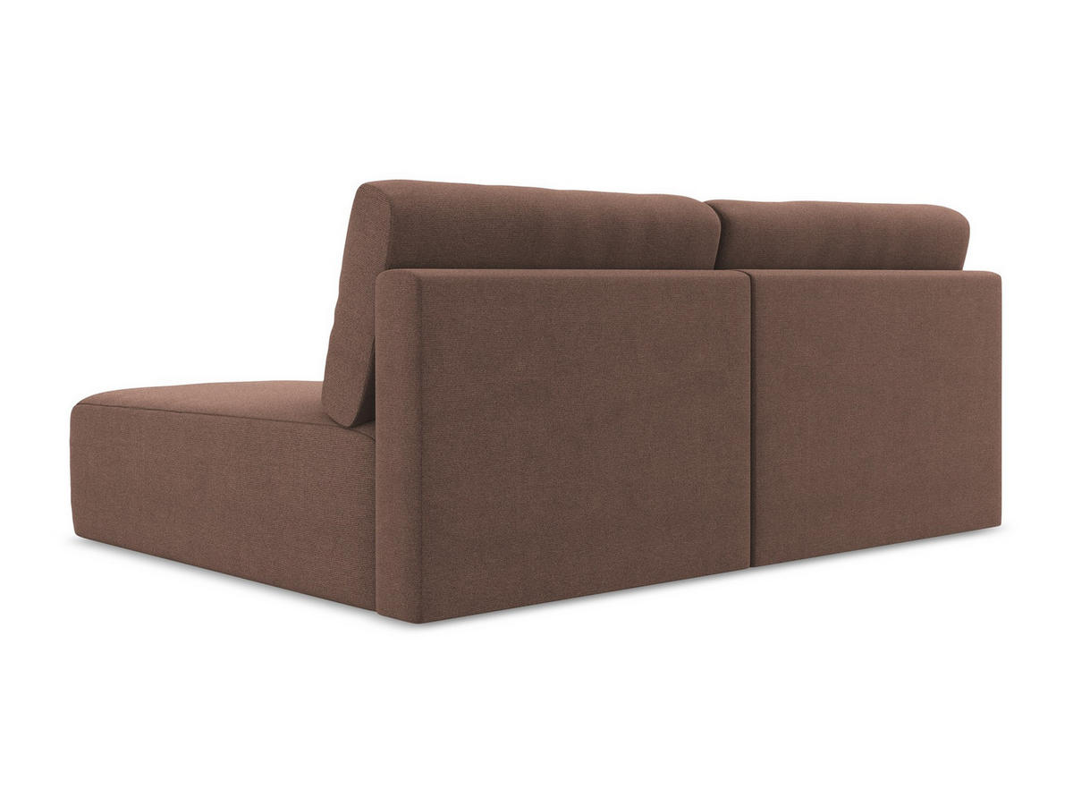 ECKSOFA mit Schlaffunktion rechts Strukturstoff Stoff Pink - Pink/Hellrosa, Kunststoff/Textil (210/149cm) - Makamii