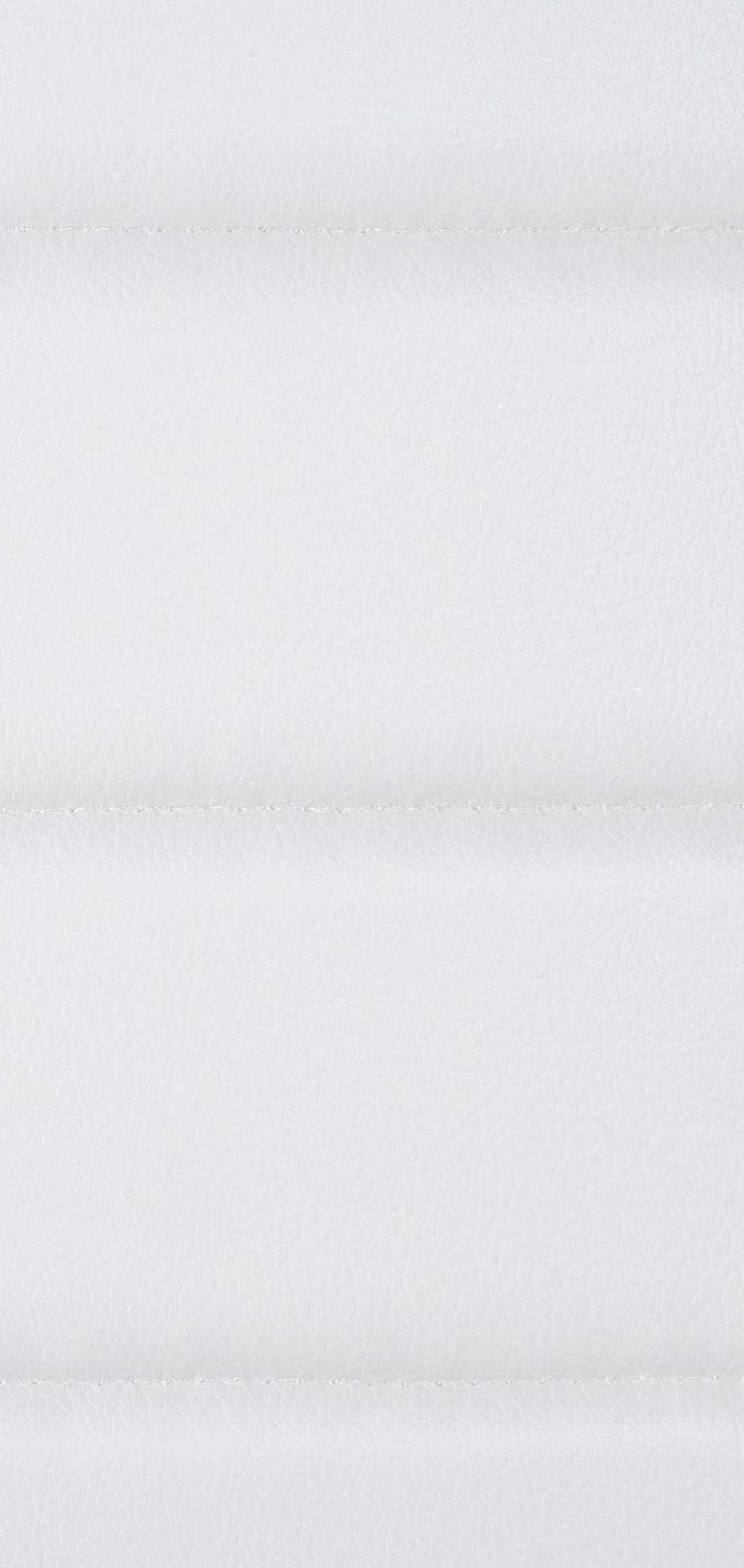 STUHL 6er Set Lederlook weiß - Weiß, Textil/Metall (41.5/99/40cm) - CLP