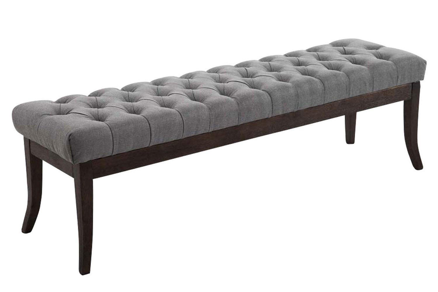 SITZBANK 150/38 cm Stoff Grau - Grau, Holz/Textil (150/46/38cm) - CLP
