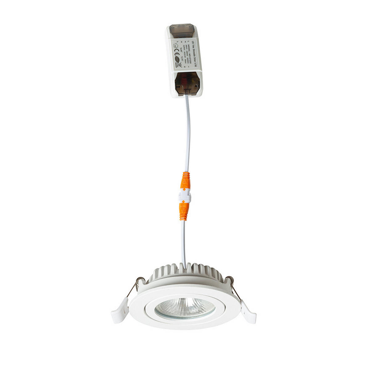 EINBAULEUCHTE JADE DIMM TO WARM Schwarz 6 W - Schwarz, Metall (84/84/12cm) - Rendl