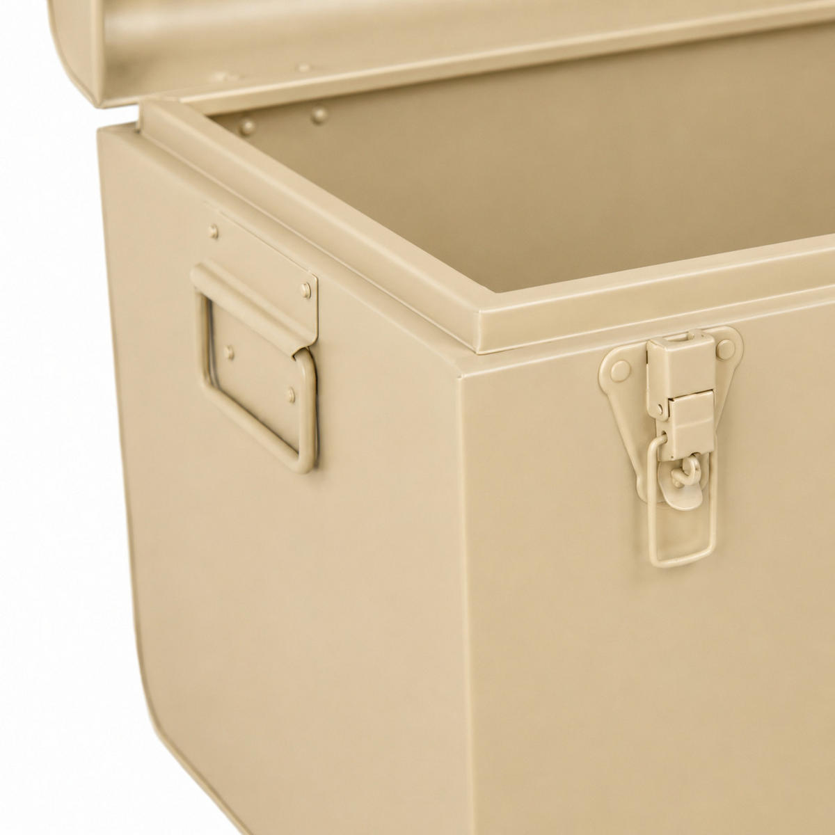 AUFBEWAHRUNGSTRUHE Box Medium - Beige, Metall (31/31/50cm) - LOFT42