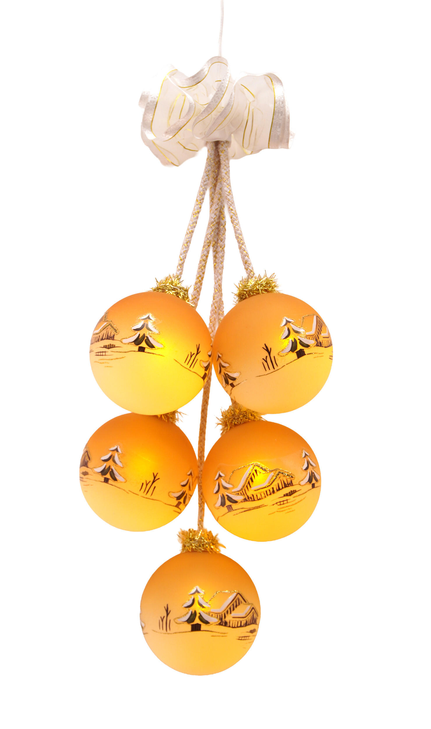 XXXLutz Christbaumkugeln Gold 8x8x8 cm