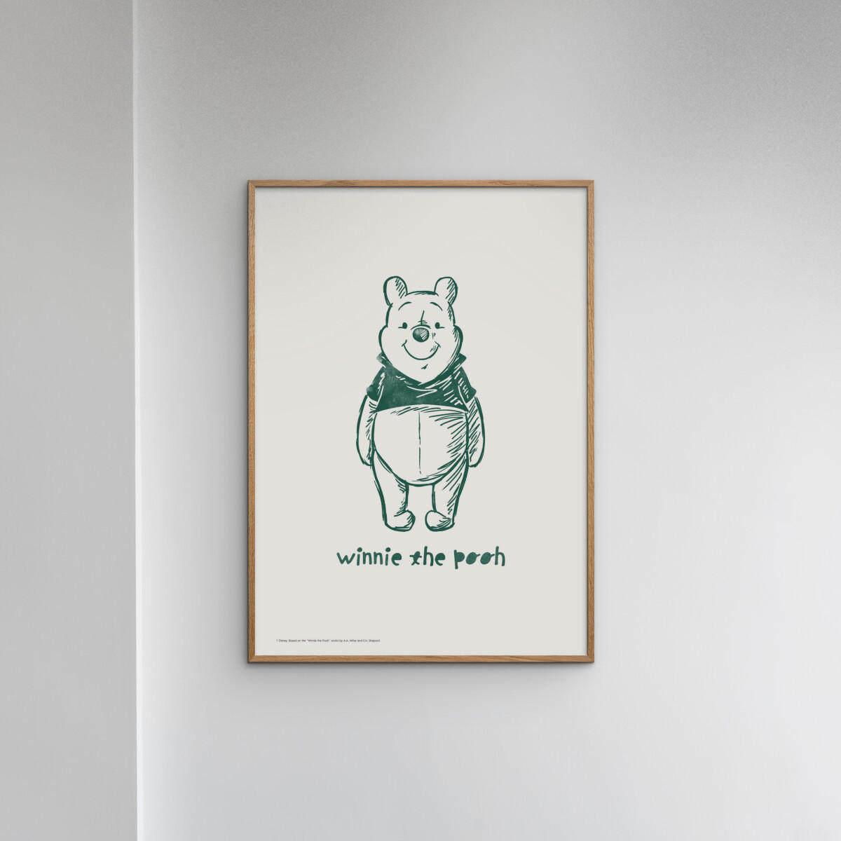 POSTER Disney's Winnie the Pooh Standing Smile - Beige, Papier (70/100/0.1cm) - Poster&Frame