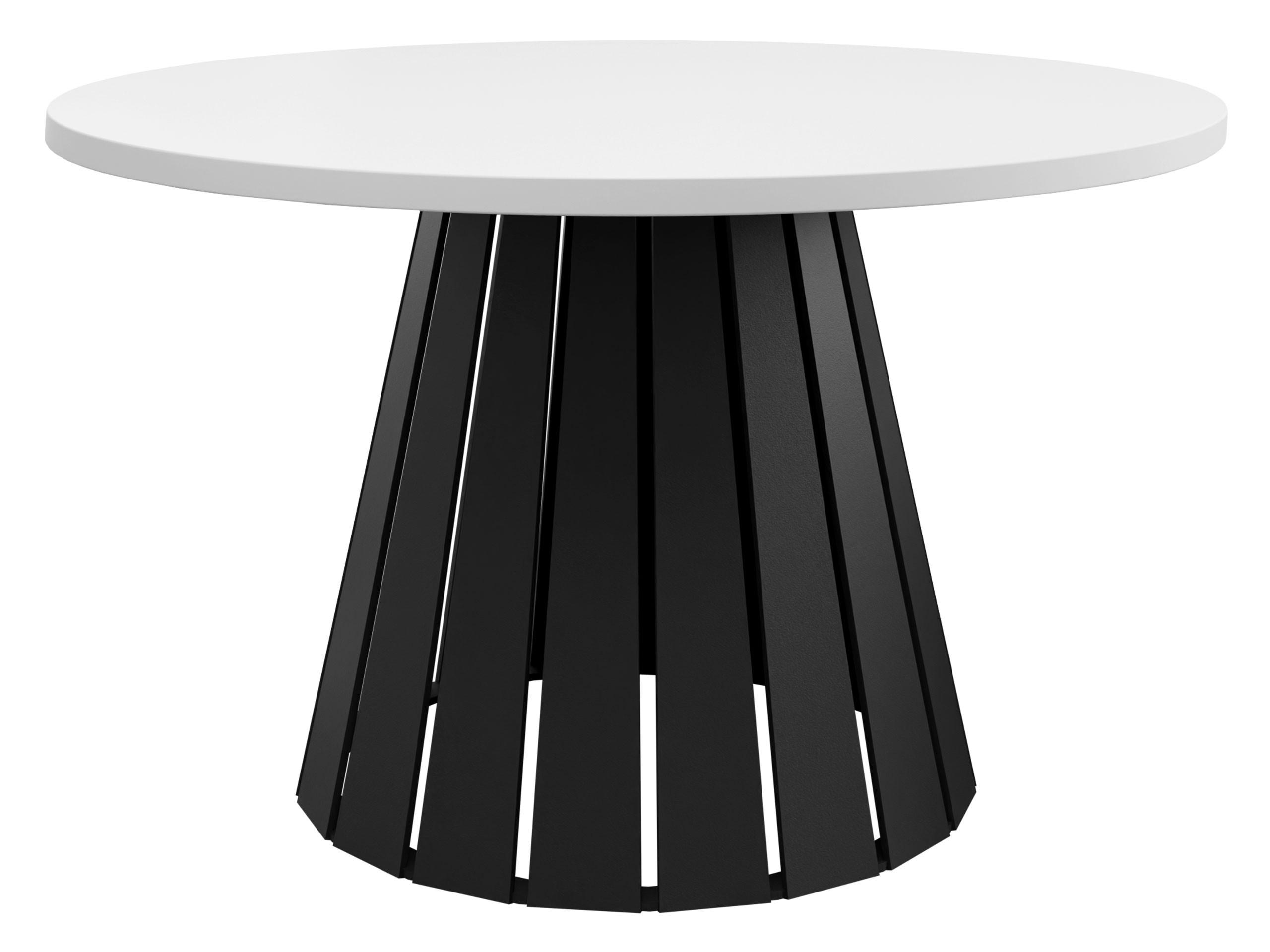 COUCHTISCH Circolo - Schwarz/Weiß, Holzwerkstoff/Metall (75/75/43cm) - MIRJAN24