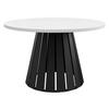 COUCHTISCH Circolo - Schwarz/Weiß, Holzwerkstoff/Metall (75/75/43cm) - MIRJAN24
