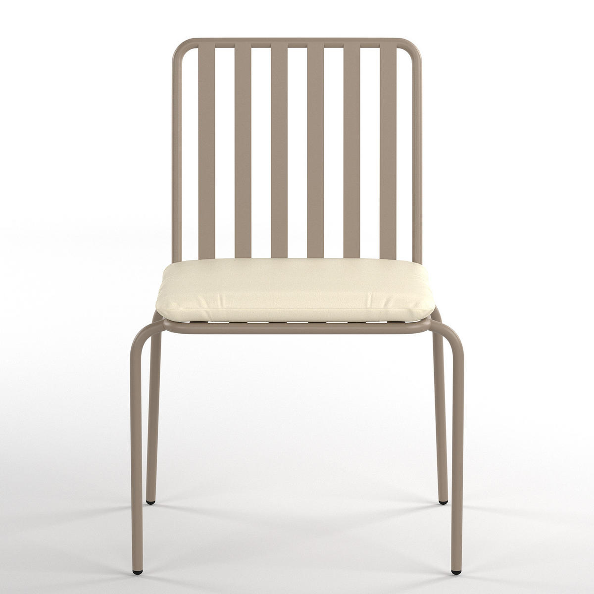 GARTENESSGRUPPE - 5-teilig - Stahl - Anthrazit - Taupe, Textil/Metall - home24