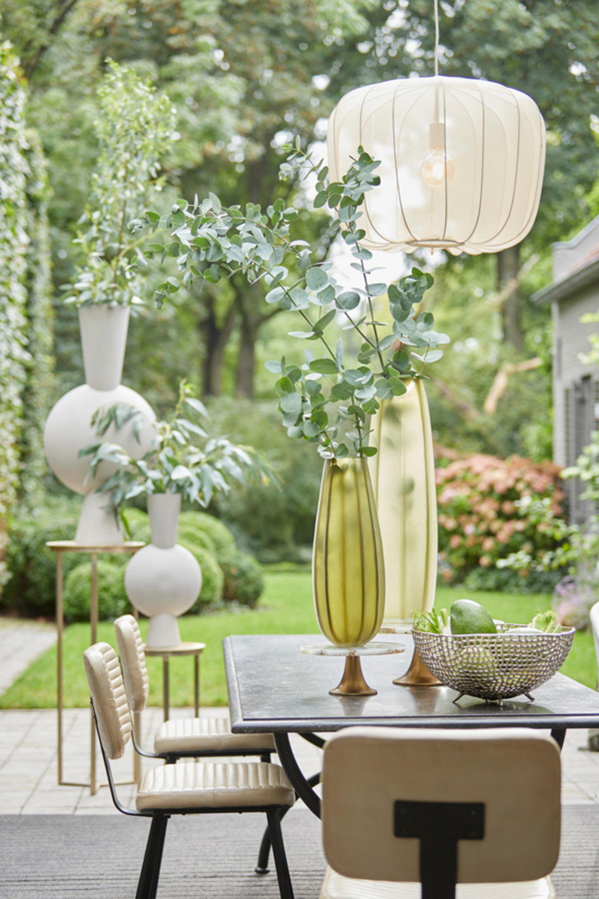 VASE Kavandu Grau 37,5/22/81 cm - Grau, Metall (79.5cm) - Light & Living