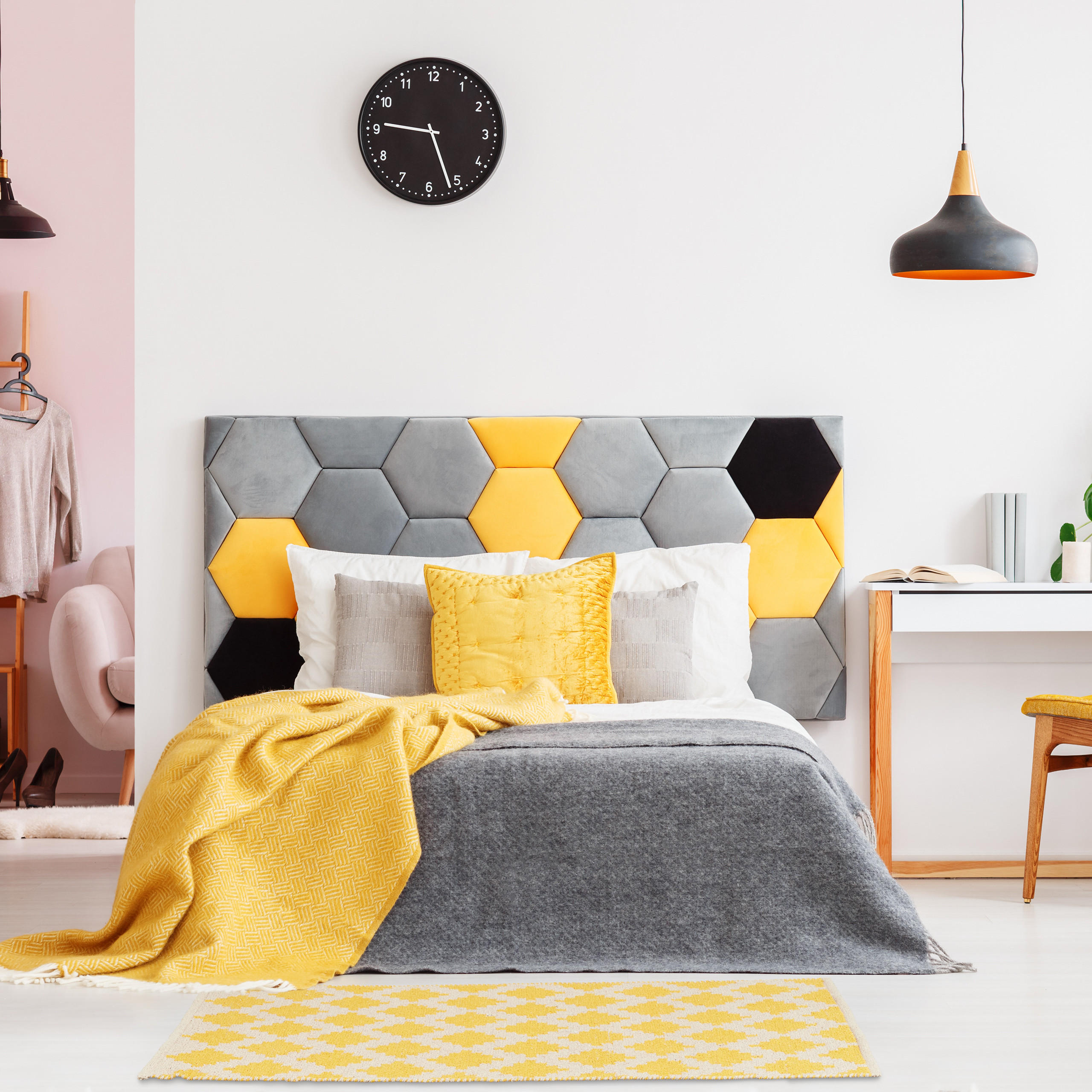 LÄUFER - Gelb/Beige, Textil (70/140cm) - Relaxdays