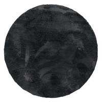 HOCHFLORTEPPICH 160/160 cm Rabbit 780 - Dunkelgrau, Textil (160/160cm) - Paco Home