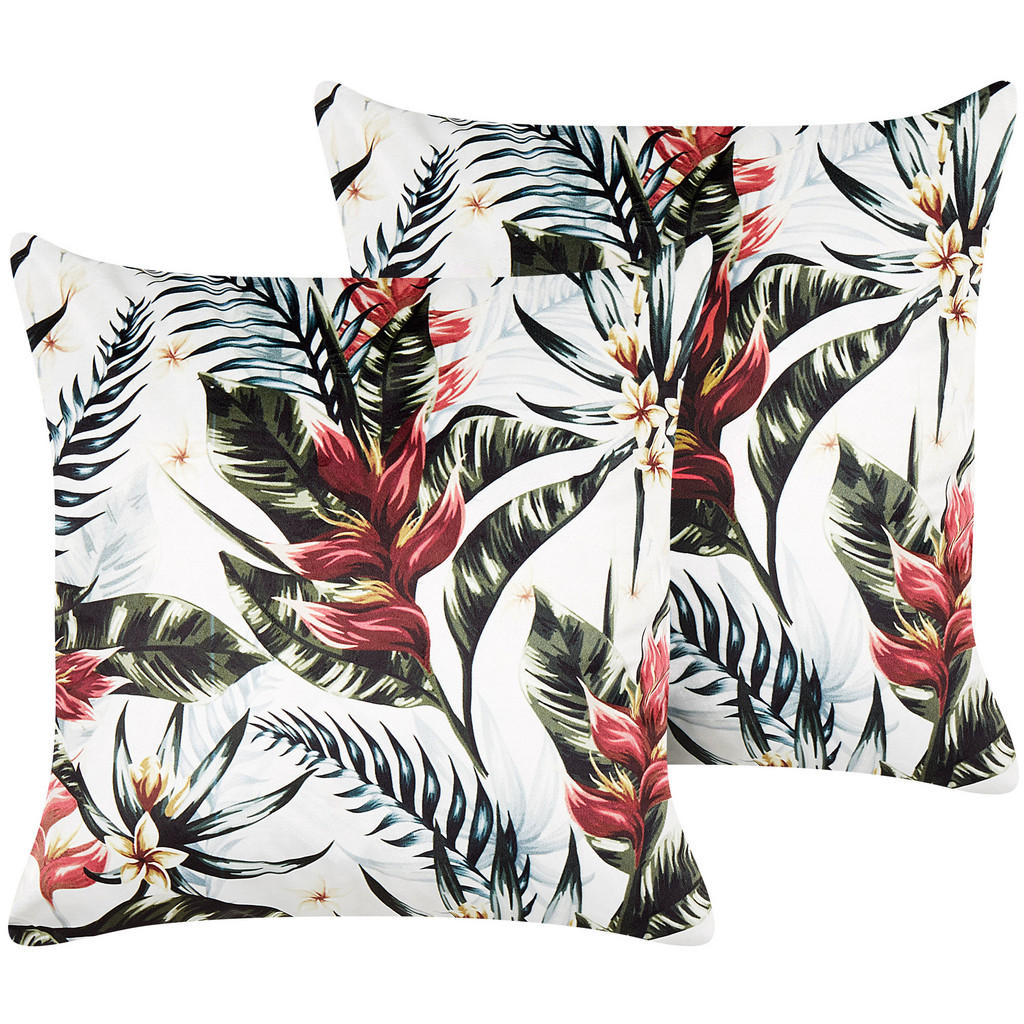 PERNĂ DECORATIVĂ set de 2 albă crem 45/45 cm Edelweiss