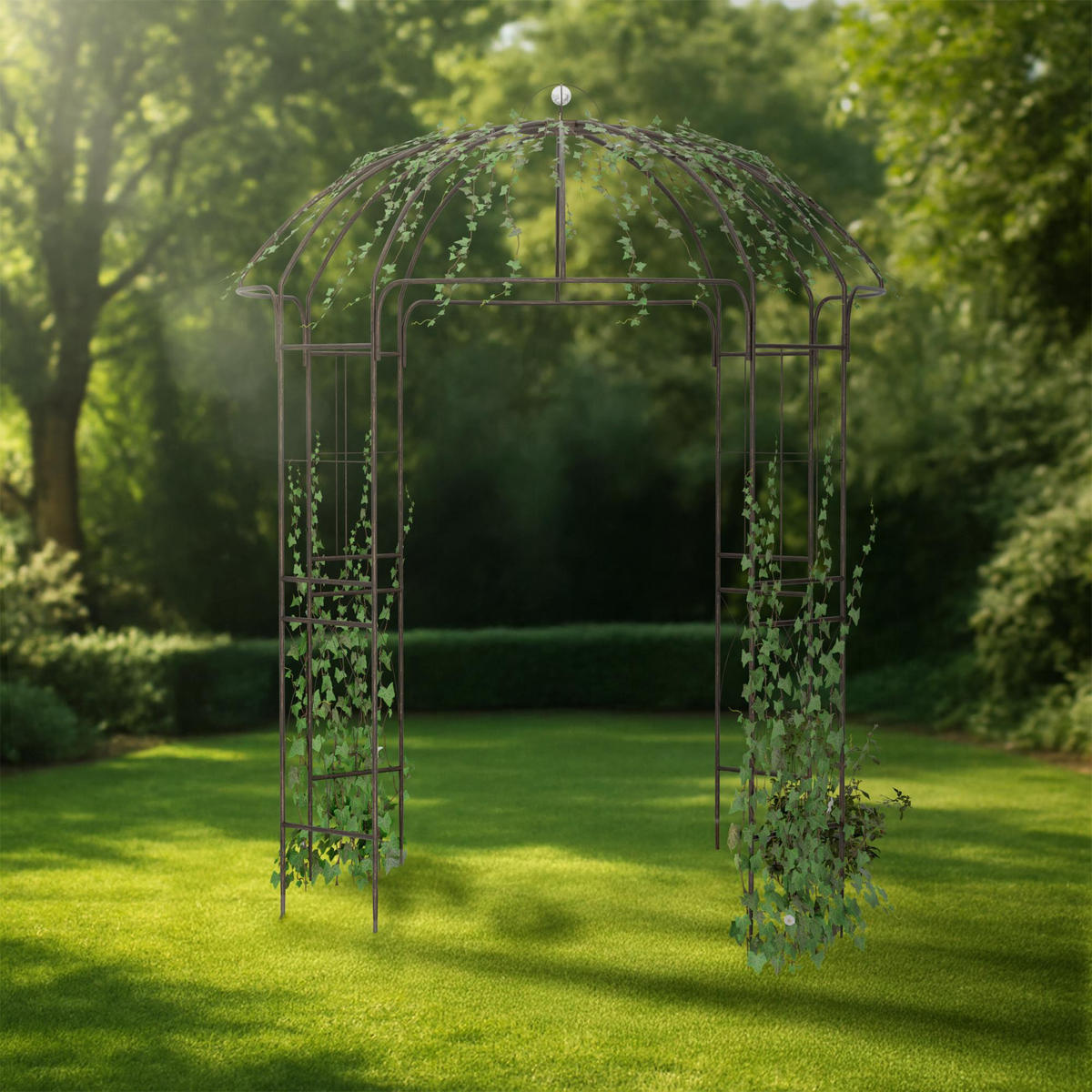 PAVILLON 200/200/270 cm Metall Bronze - Bronzefarben, Metall (200/270/200cm) - CLP