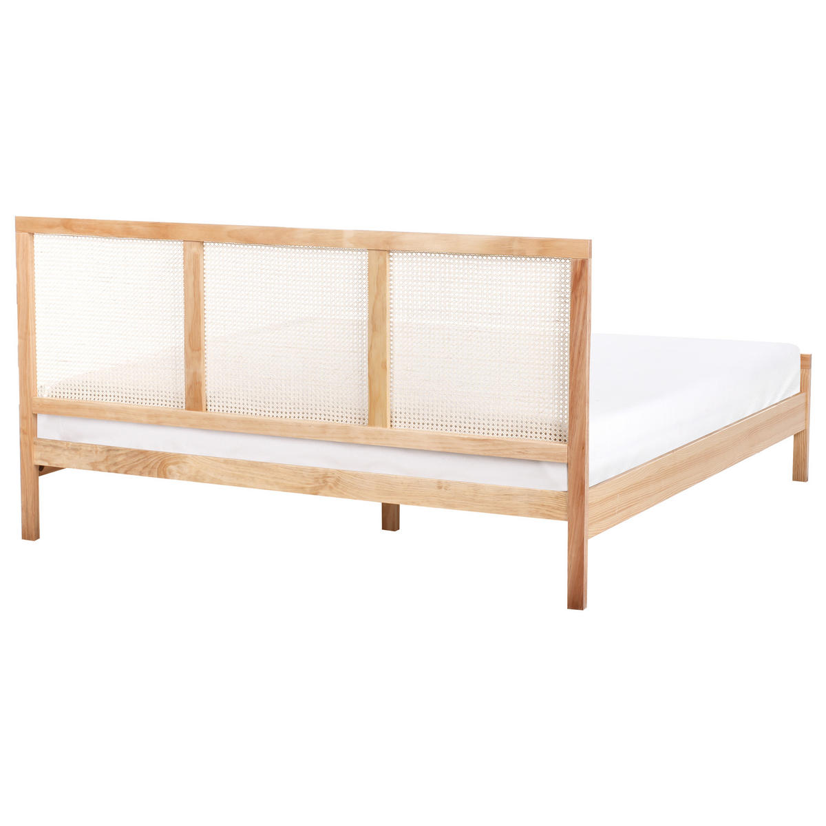 BETT mit Lattenrost 180/200 cm Kiefernholz Hellbraun Salernas - Hellbraun, Holz (180/200cm) - Beliani