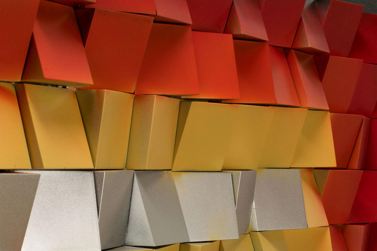 WANDBILD Rot 130/53 cm - Rot/Weiß, Holz/Kunststoff (7.07/53cm) - KUNSTLOFT