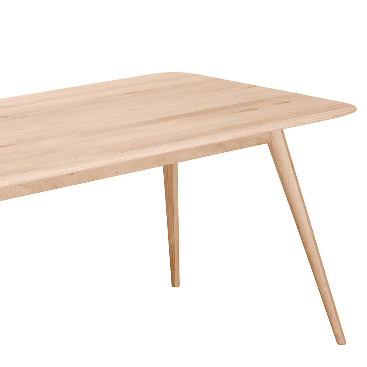ESSTISCH - Massivholz - Eichefarben, Holz (90/180/75cm) - home24