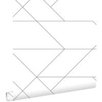 TAPETE grafische Linien 53 cm x 10.05 m - Schwarz, Papier (53/1000cm) - ESTAhome