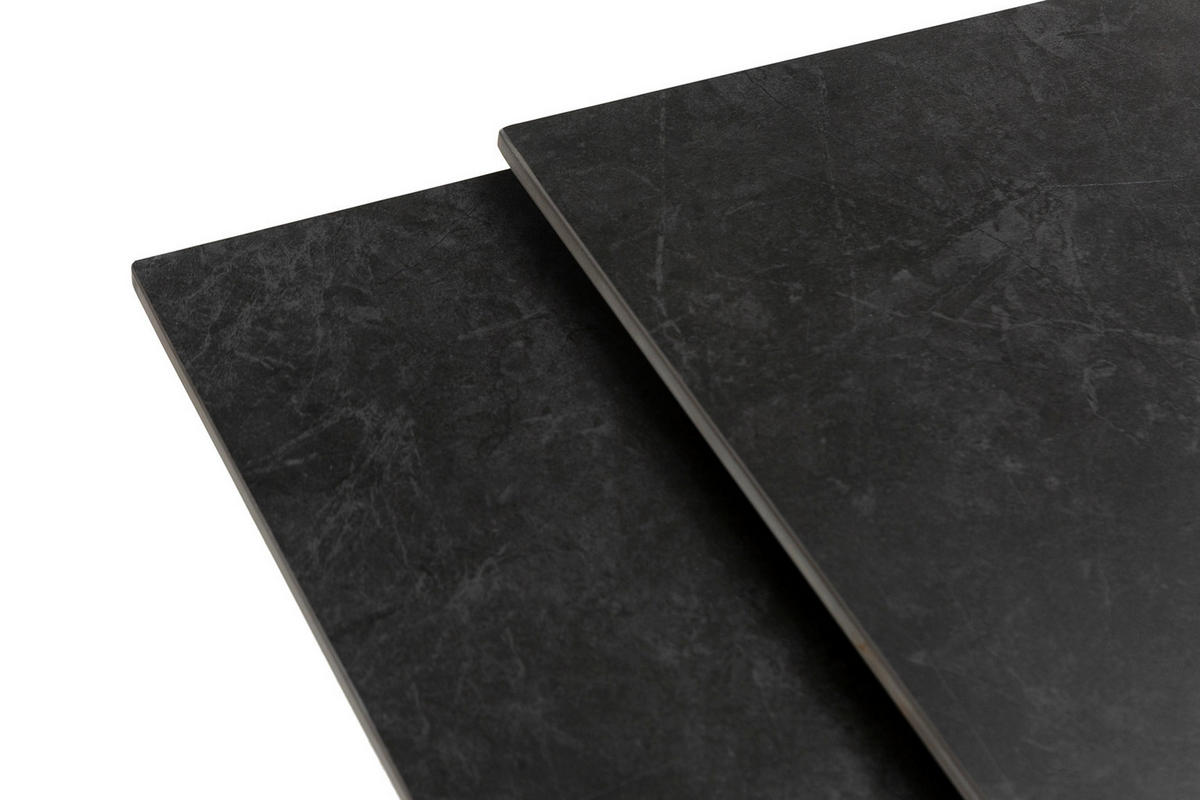 ESSTISCH Arlene Schwarz 150/90/76 cm - Schwarz, Stein (150/90/76cm) - Drawer