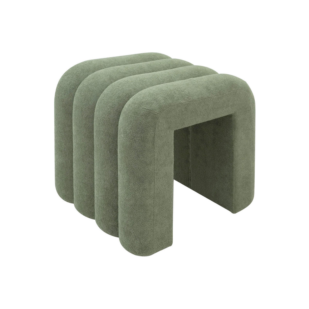 POUF 2er Set Dunkelgrün 38/40/40 cm - Grün, Textil (40/40/38cm) - Mobili Rebecca