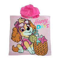 BADEPONCHO Paw Patrol Happy Days Rosa 50 x 100 cm - Rosa, Textil (Einheitsgrößenull) - Paw Patrol
