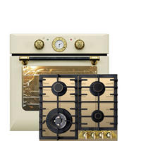 ELEKTRO-BACKOFEN 60 cm EH 6432 ElfBE Eco+KCG 6335 ElfEm Gaskochfeld 60 cm - Creme, Metall (59/59/54cm) - Kaiser Küchengeräte