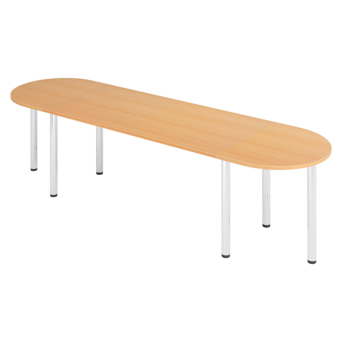 KONFERENZTISCH-SETS Serie-K 80/280/74 cm in Buchefarben - Buchefarben, Holzwerkstoff (80/280/74cm) - bümö