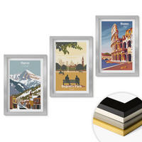 WANDBILDER 3er Set - 20x30 cm Silberner Rahmen - Ouray Mountains London Coliseum - Silberfarben, Kunststoff (20/30cm) - ArtPrintCave