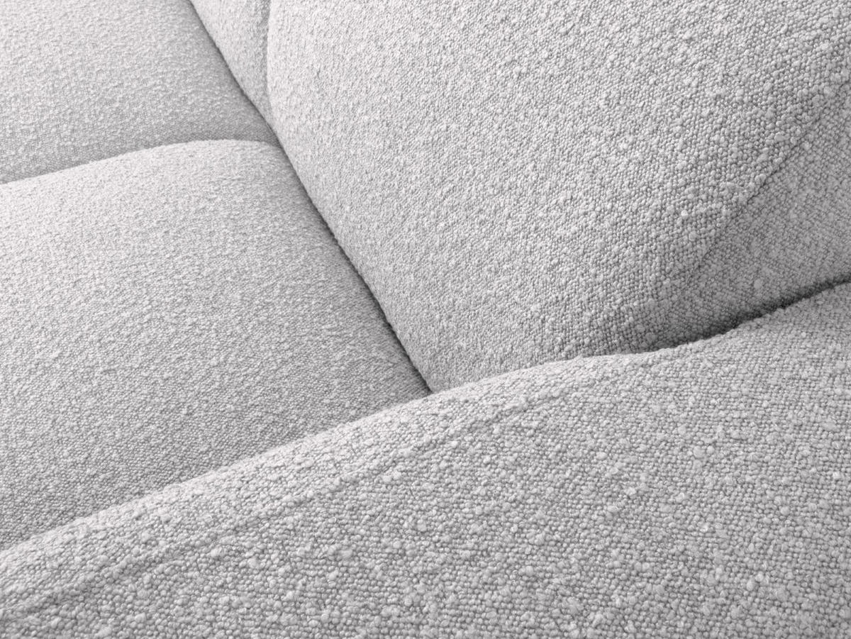 ECKSOFA rechts Molino aus Boucle hellgrau 6 Sitzplätze - Hellgrau, Textil (250/315cm) - Micadoni