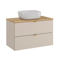 WASCHTISCH 80.6cm Azel Kaschmir - Beige, Holzwerkstoff (80.6/52/46cm)