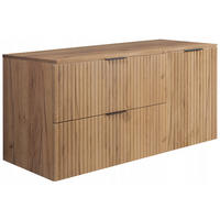 WASCHBECKUNTERSCHRANK FLOW + Platte Eiche Craft 120/57/46 cm - Eichefarben, Holzwerkstoff (120/57/46cm) - Rodan