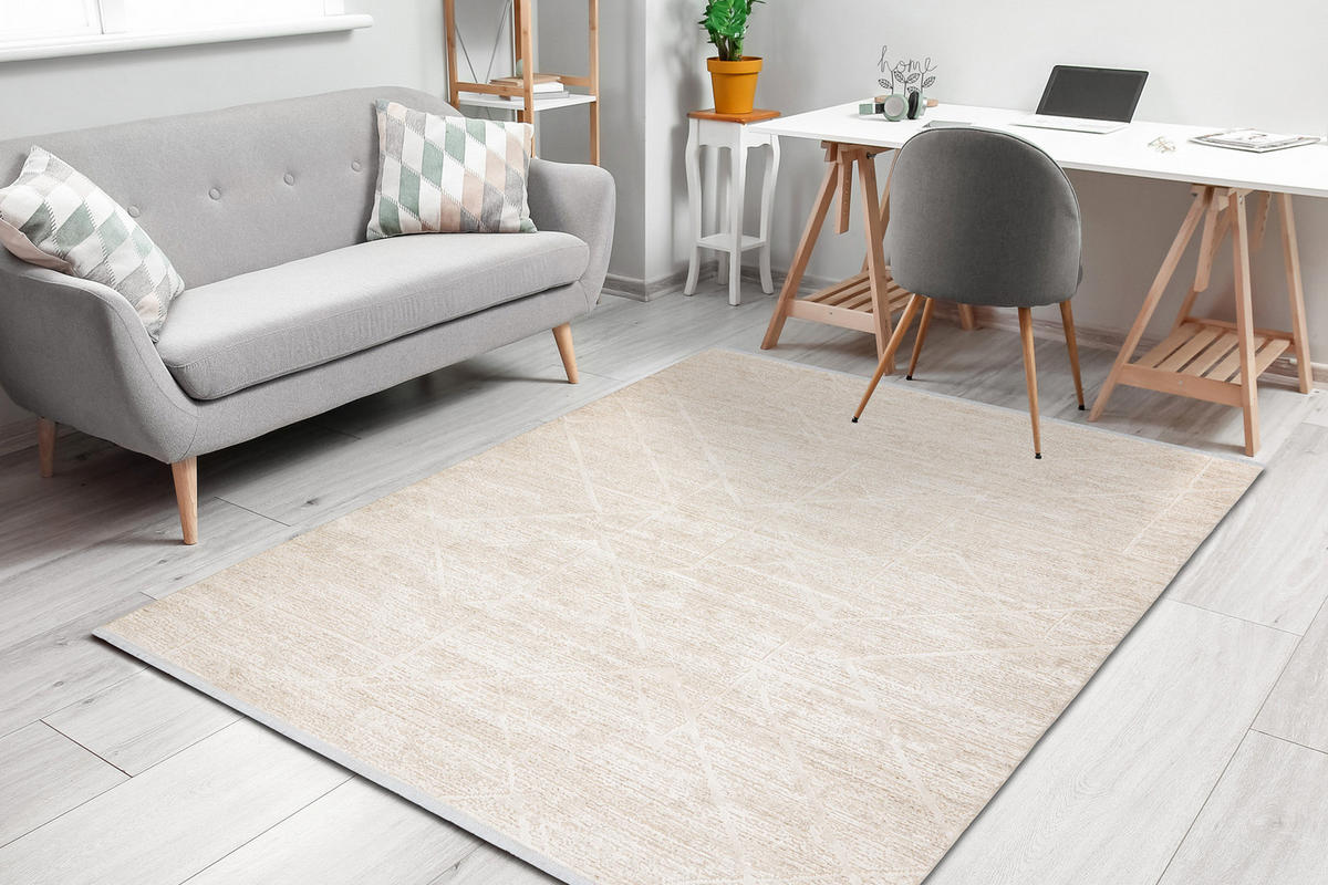 TEPPICH Duke 120/170 cm - Creme, Textil (120/170cm) - rugsX