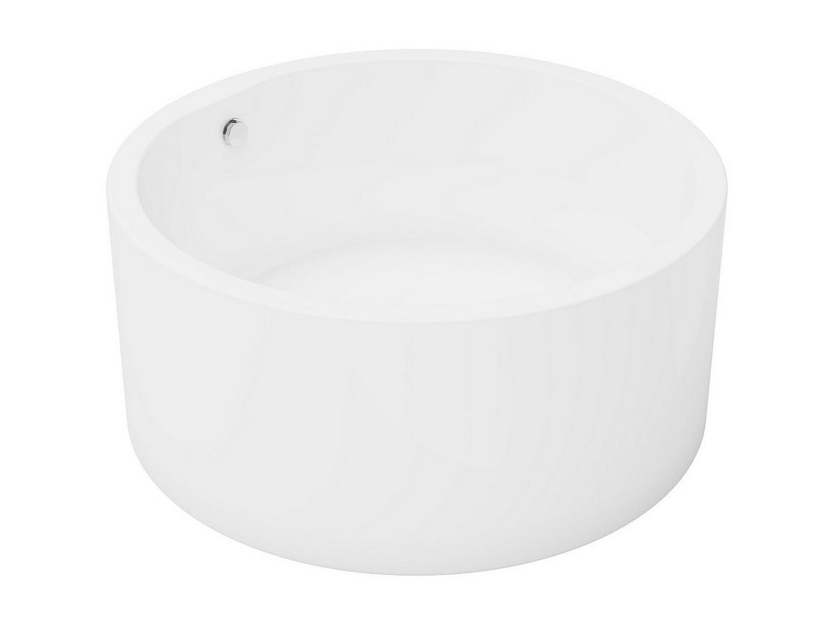 FREISTEHENDE Badewanne - 1 Person - acryl - weiß Laguno - Weiß, Kunststoff (130/58/130cm) - Vente-Unique