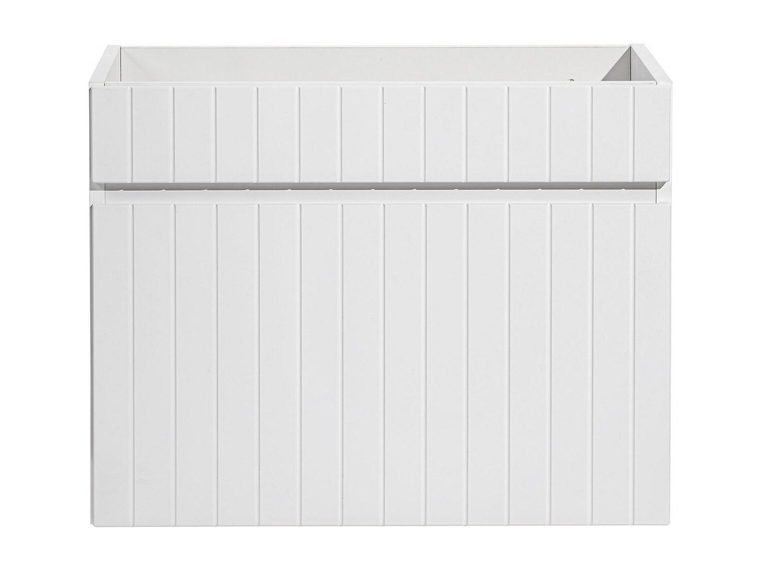 WASCHBECKENUNTERSCHRANK - 60 cm x 46 cm - Holz, Platte - Weiß - SATARA - Weiß, Holz (60/46/46cm) - Vente-Unique