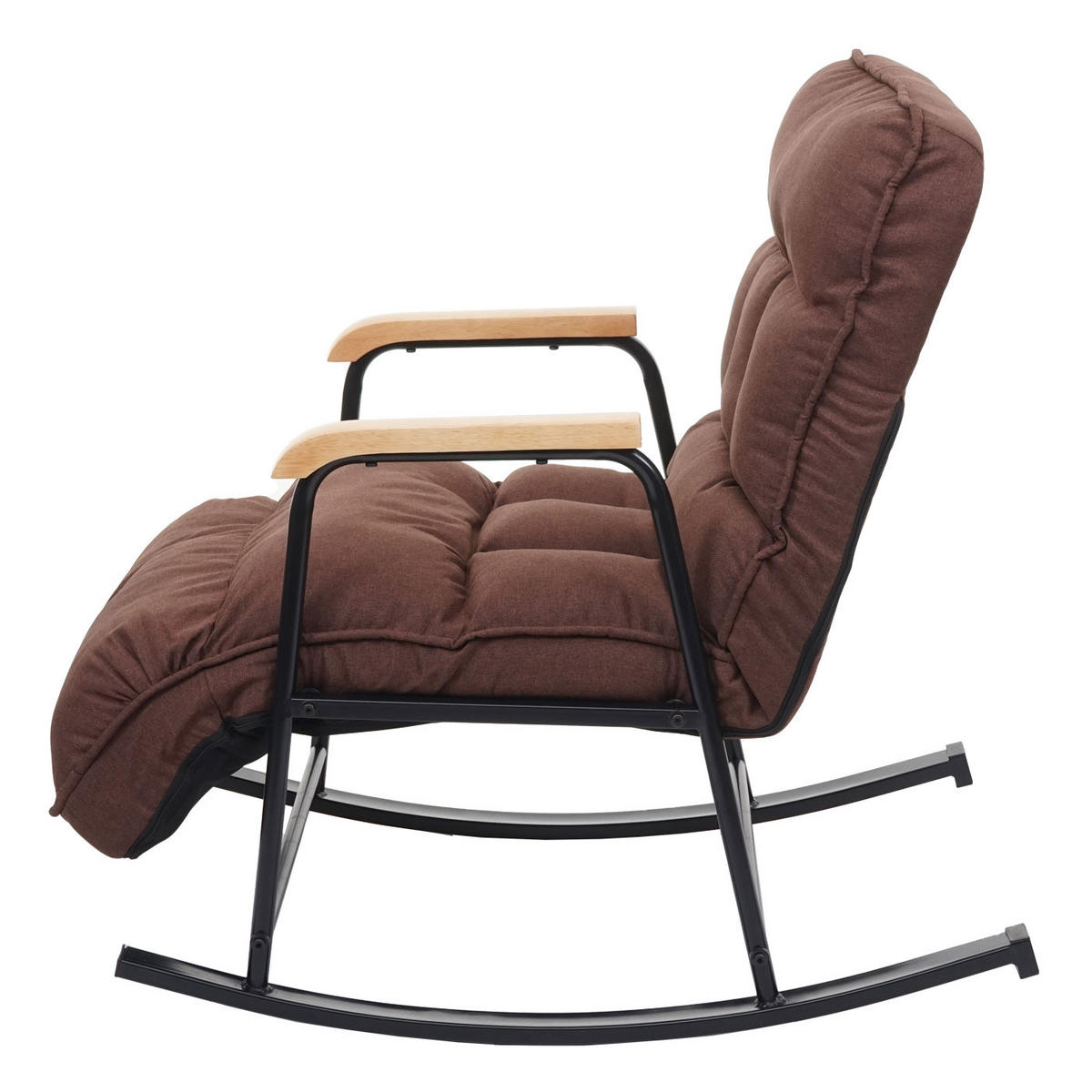 SCHAUKELSTUHL Dunkelbraun - Dunkelbraun, Textil (58/92/135cm) - MCW