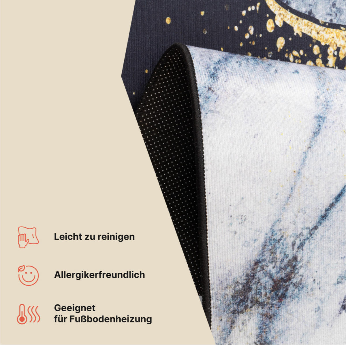 TEPPICH NORA Grau 80/150 cm - Grau, Textil (80/150cm) - Tapiso