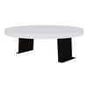 SOFATABLETT Kuleskyd - Weiß, Holzwerkstoff/Metall (34/13.5/34cm) - [en.casa]