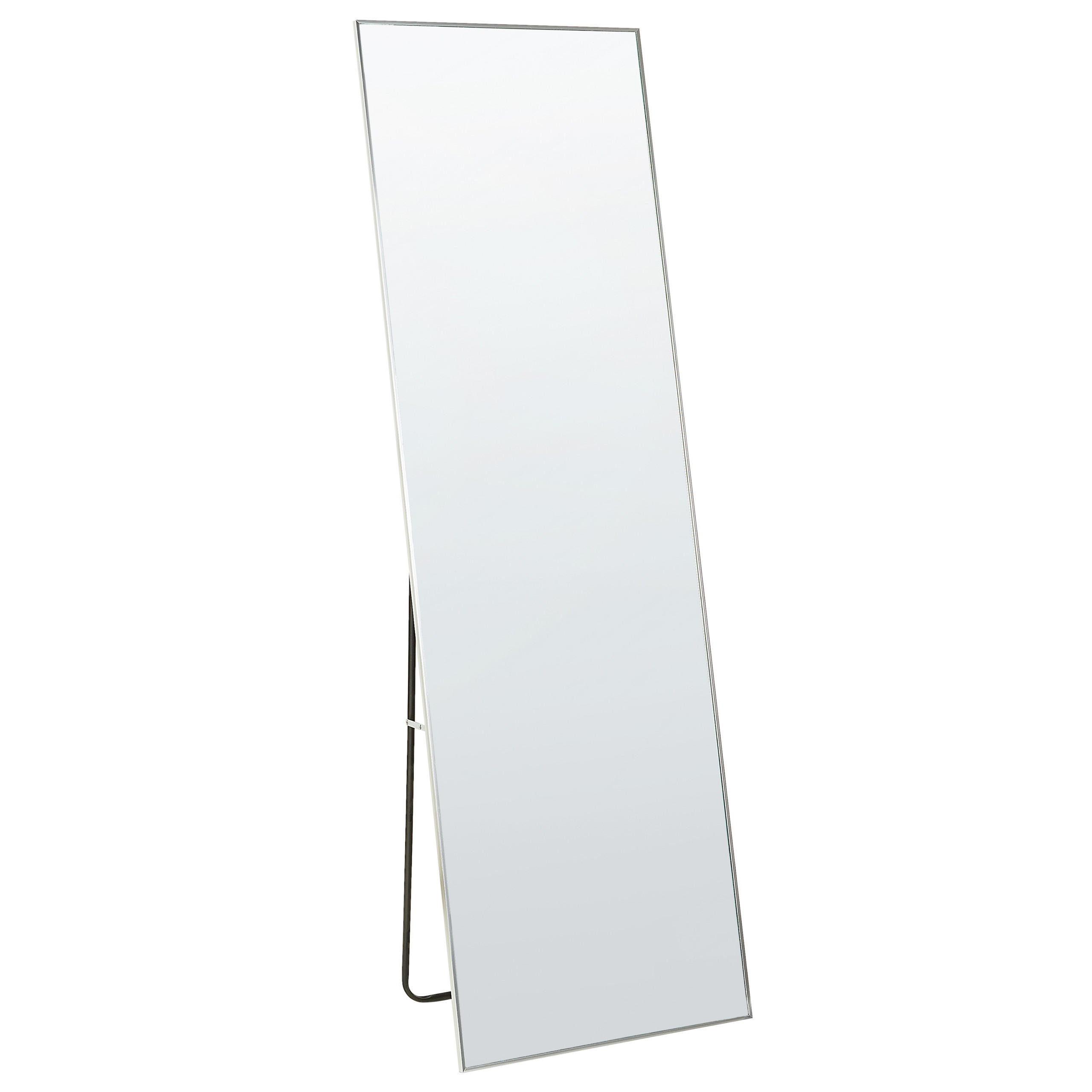 STEHSPIEGEL silber rechteckig 50/156 cm Beauvais - Silberfarben, Metall (7/156/50cm) - Beliani