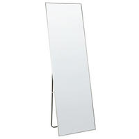 STEHSPIEGEL silber rechteckig 50/156 cm Beauvais - Silberfarben, Metall (7/156/50cm) - Beliani