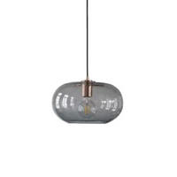 LED-HÄNGELEUCHTE Grau 4W 25/25/18-150 cm - Grau, Glas (30/30/15cm) - Authentics