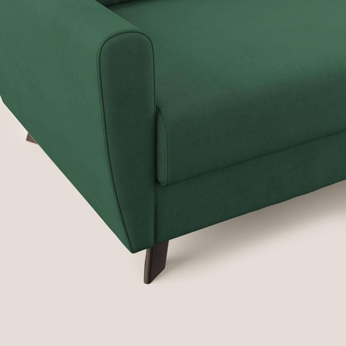 SCHLAFSOFA Callisto - Grün, Textil (208/97/96cm) - Divani.store