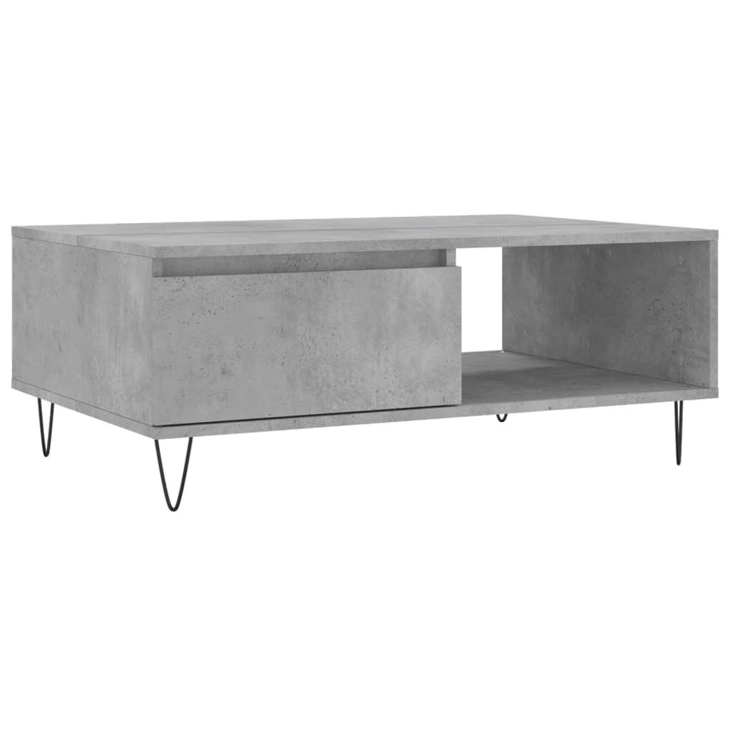 furnicato Couchtisch Grau 60x35x90 cm