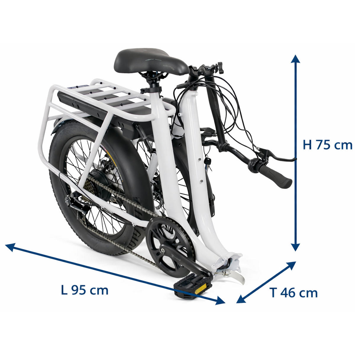 FALT E-BIKE 20" NEO.CULT, WEISS - Weiß, Metall (125cm) - LLOBE