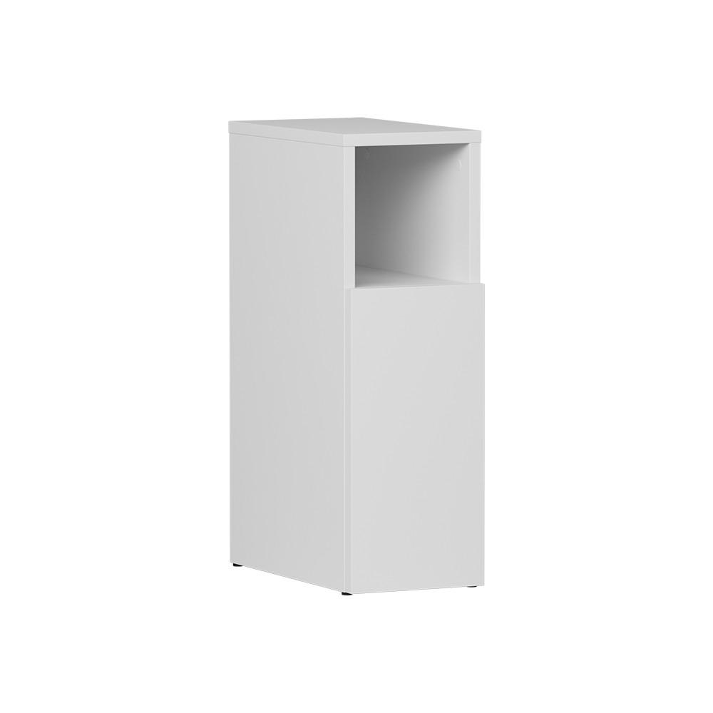 NACHTTISCH Enton Weiß 20 x 59.5 cm mit 1 Tür - Weiß, Holzwerkstoff (20/59.5/35cm) - Vicco