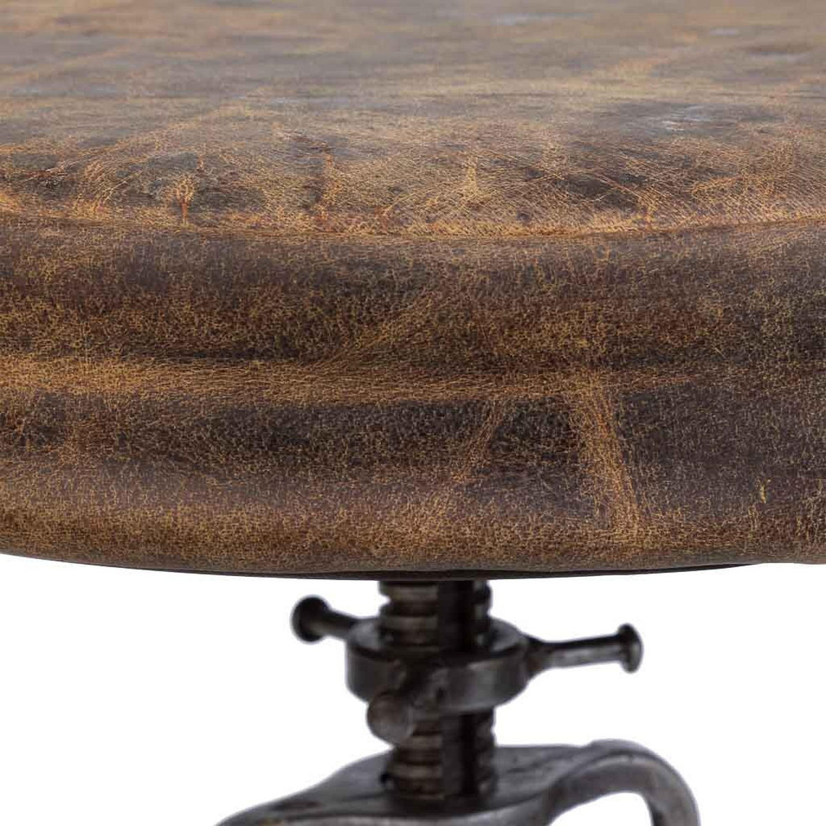 HOCKER aus Metall, braun, 32x57cm - Braun, Metall (32/57/32cm) - Wanderlust