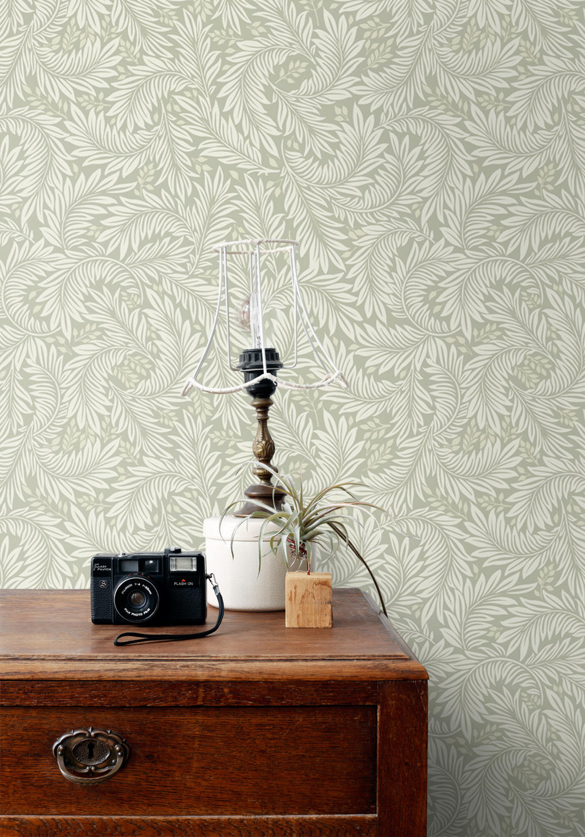 TAPETE Blätter 50 x 900 cm - Grün, Papier (50/900cm) - ESTAhome