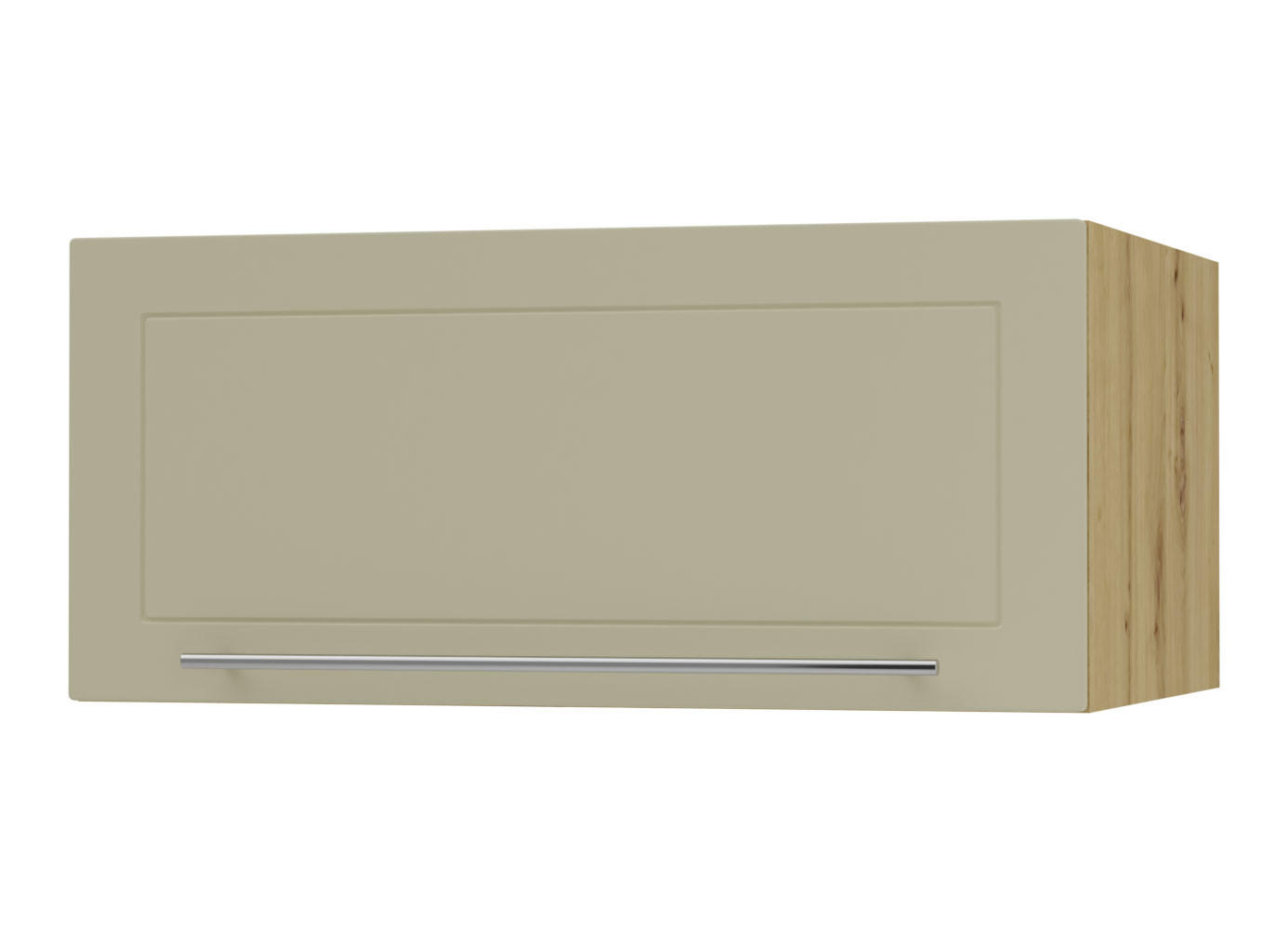 KLAPPHÄNGESCHRANK Kvantum W6B/80 Vanille Matt / Eiche Artisan Matt 80 / 59 / 36cm - Creme/Eiche Artisan, Holz/Holzwerkstoff (80/36/59cm) - Feldmann-Wohnen