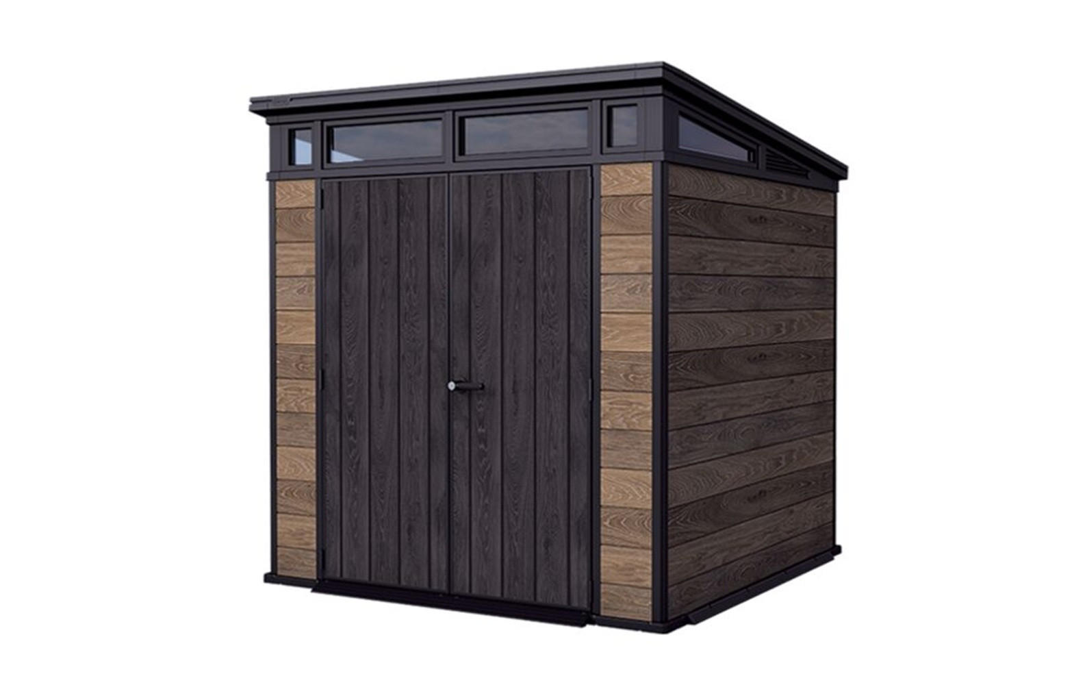 GARTENHAUS Signature - Walnussfarben, Kunststoff (218/226/216cm) - Keter