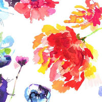 FOTOTAPETE Blumen 368 x 254 cm - Multicolor, Papier (368/254cm) - Sanders & Sanders